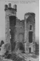 Bressieux, Chateau, Vieille carte, Tours portieres (3)